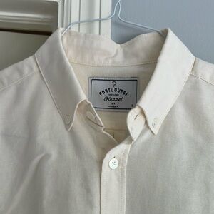 Portuguese Flannel Belavista Oxford - Off White - Small